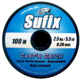 Леска Sufix Cast'n Catch x10 Blue 100м 0.20мм