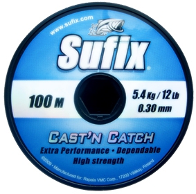 Леска Sufix Cast'n Catch x10 Blue 100м 0.30мм							  