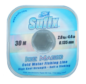 Леска Sufix Ice Magic x12 Platinum 30м 0.135мм							  